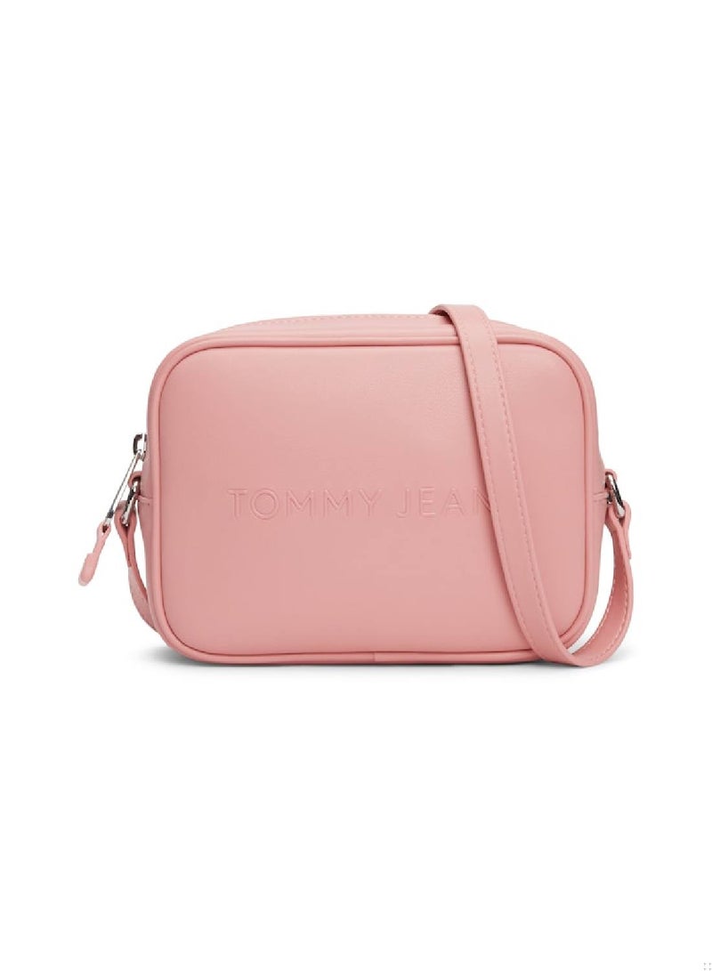 Women's Essential Must Camera Crossover Bag - Faux Leather, Pink