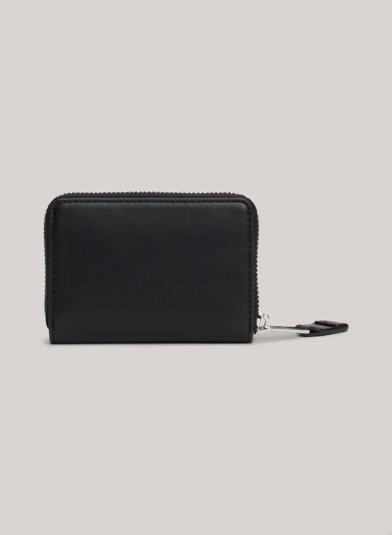 Women's Essential Must Small Zip Wallet - Faux Leather, Black