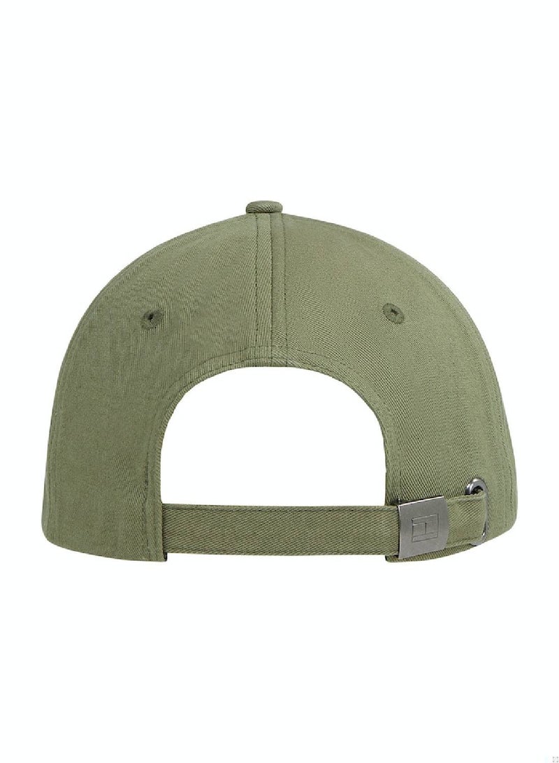 Men's Logo Embroidery Six-Panel Baseball Cap -  Pure organic cotton, Green