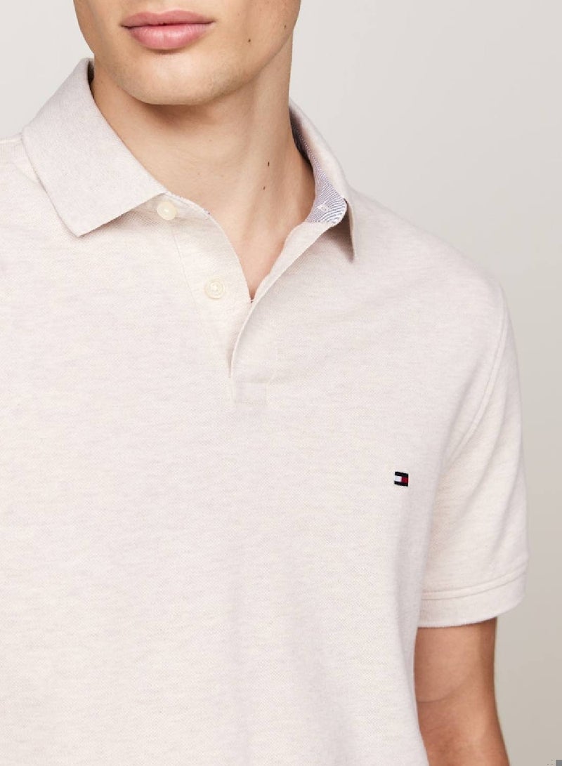 Men's 1985 Collection Regular Fit Polo -  Stretch organic cotton, Beige