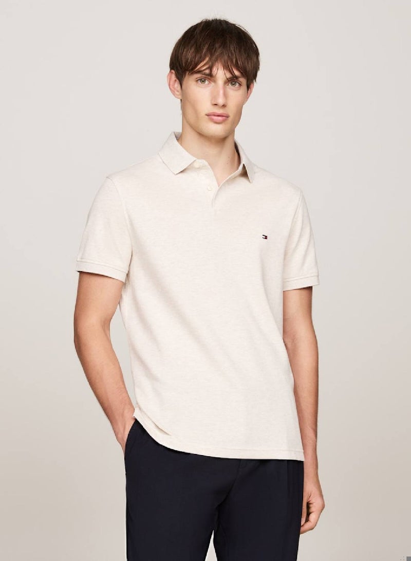 Men's 1985 Collection Regular Fit Polo -  Stretch organic cotton, Beige