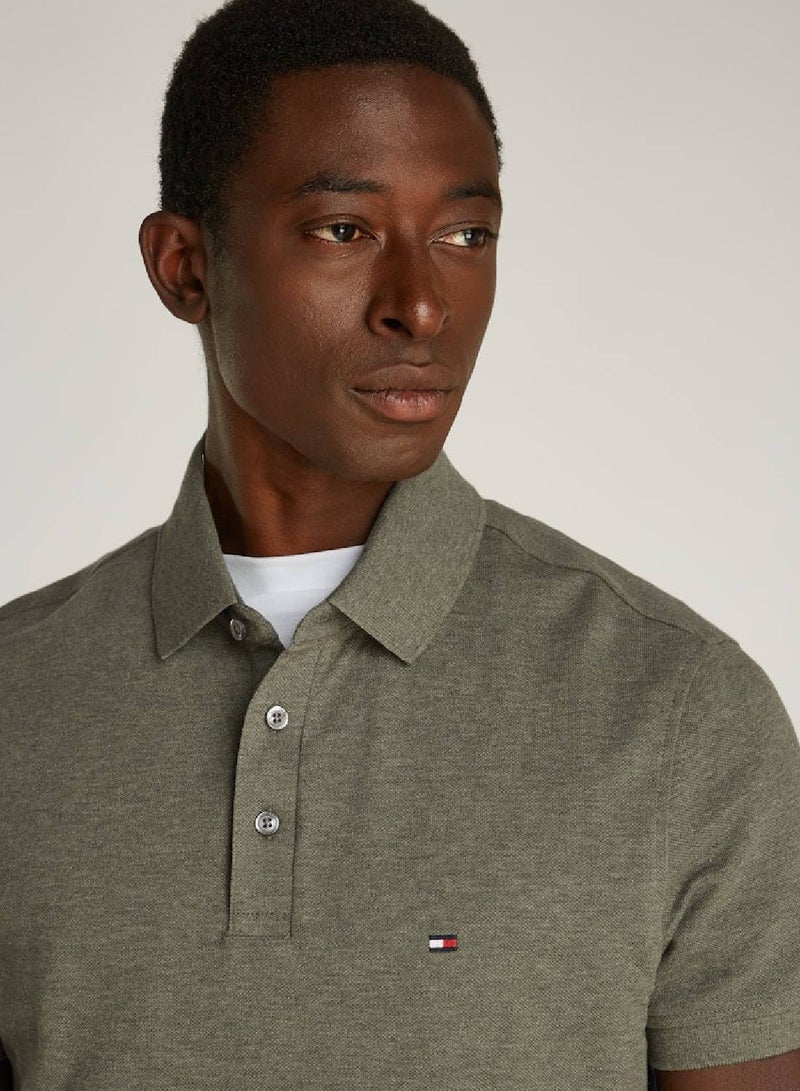 Men's 1985 Collection Slim Fit Polo -  Stretch organic cotton pique, Green