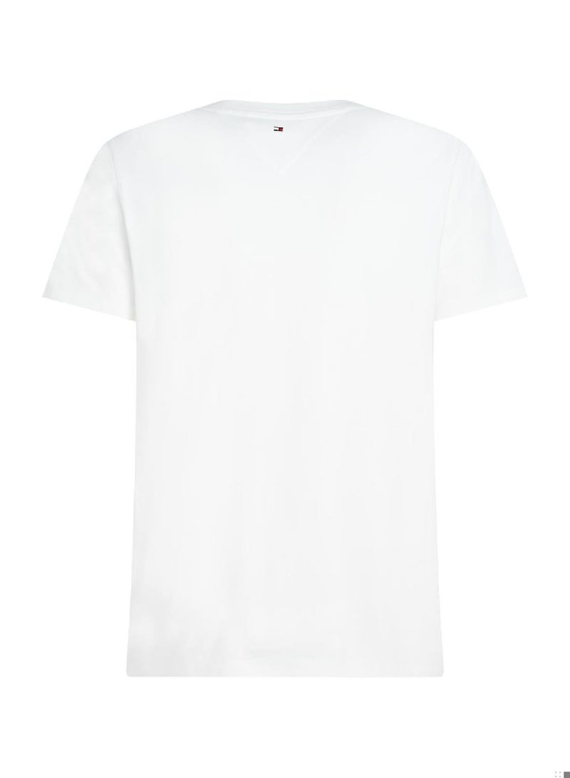 Men's Big Graphic Short Sleeve T-Shirt - Cotton, White