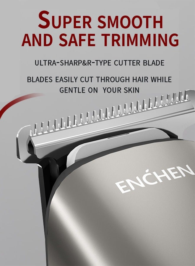 Hair Cutting Tool, Professional Hair Clipper Hair Clipper Rechargeable Electric T-Shaped Contour Finishing Cutter Hair Clipper Cordless Electric Clipper