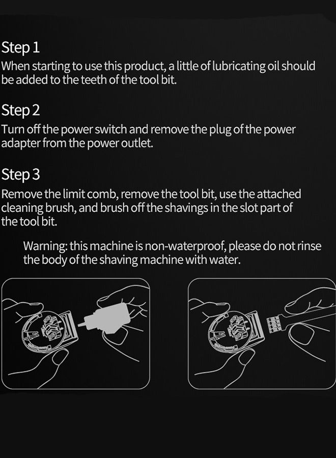 Hair Cutting Tool, Professional Hair Clipper Hair Clipper Rechargeable Electric T-Shaped Contour Finishing Cutter Hair Clipper Cordless Electric Clipper