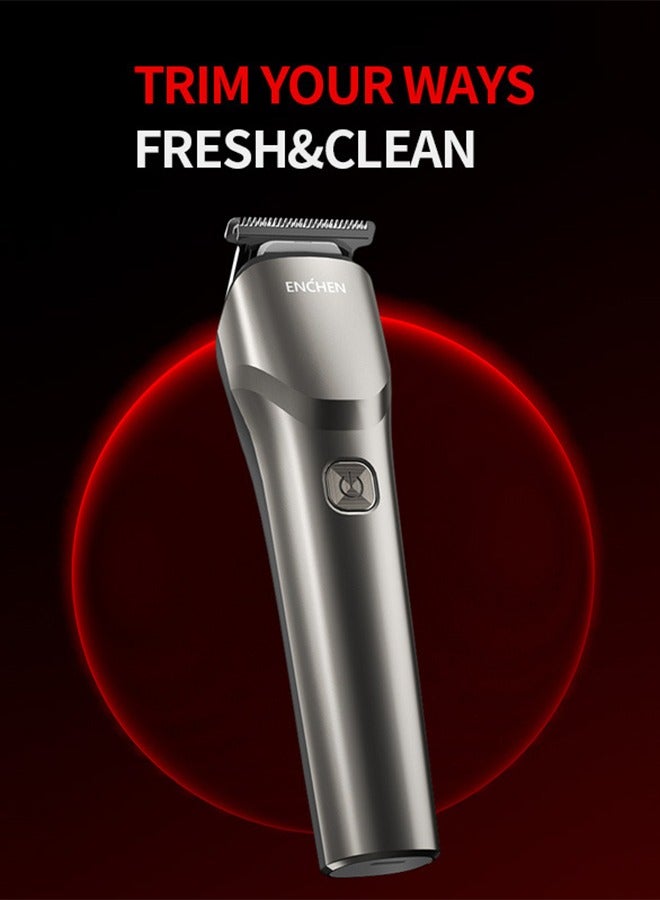 Hair Cutting Tool, Professional Hair Clipper Hair Clipper Rechargeable Electric T-Shaped Contour Finishing Cutter Hair Clipper Cordless Electric Clipper