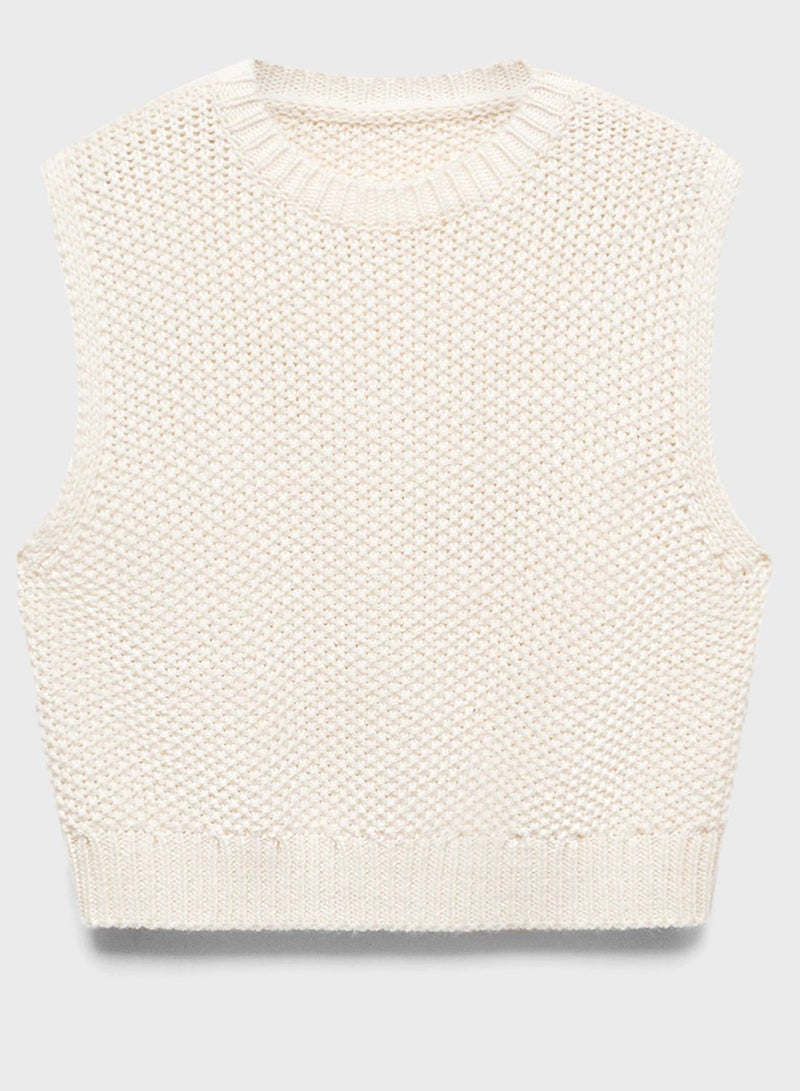 Crew Neck Knitted Sweater