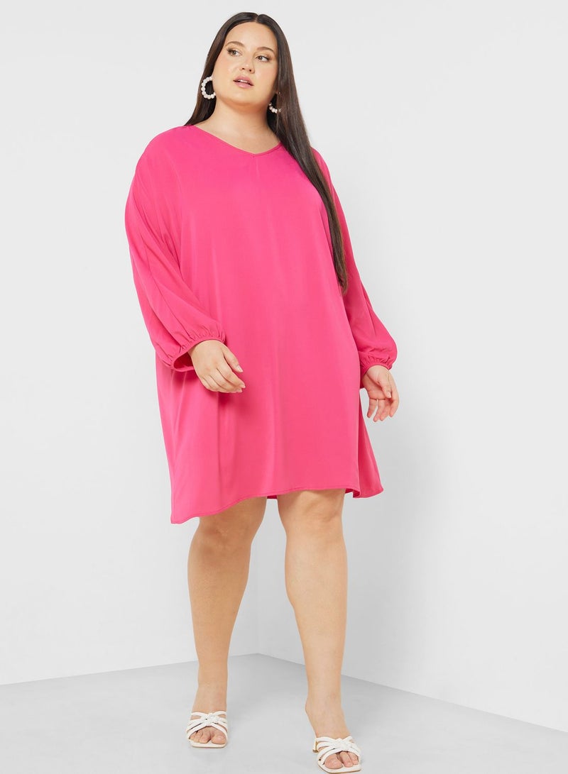 Oversize V Neck Tunic