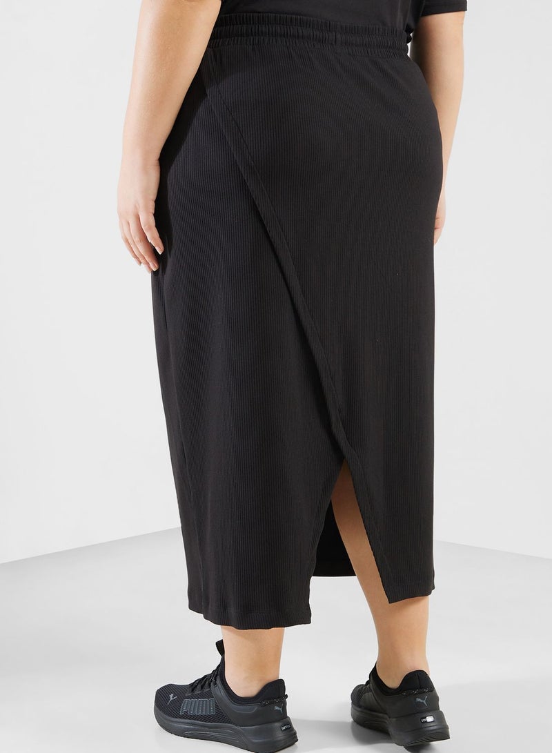 Classics Ribbed Midi Skirt