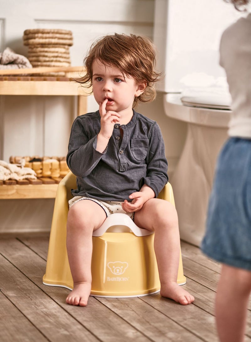 Baby Potty Chair Powder Yellow And White