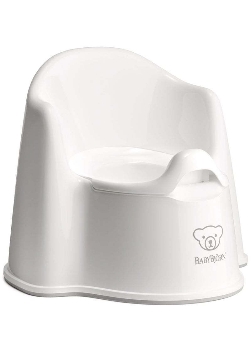 Baby Potty Chair White And Grey