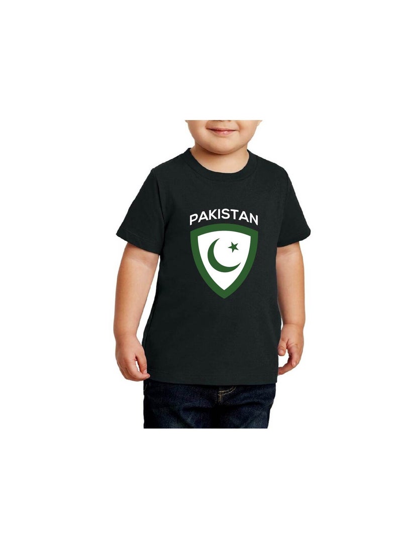 Pakistan Independence Day T Shirt for Boys, Cap, Badge, Flag Set Celebrate Pakistan Independence Day with this Kids Combo Pack in Style