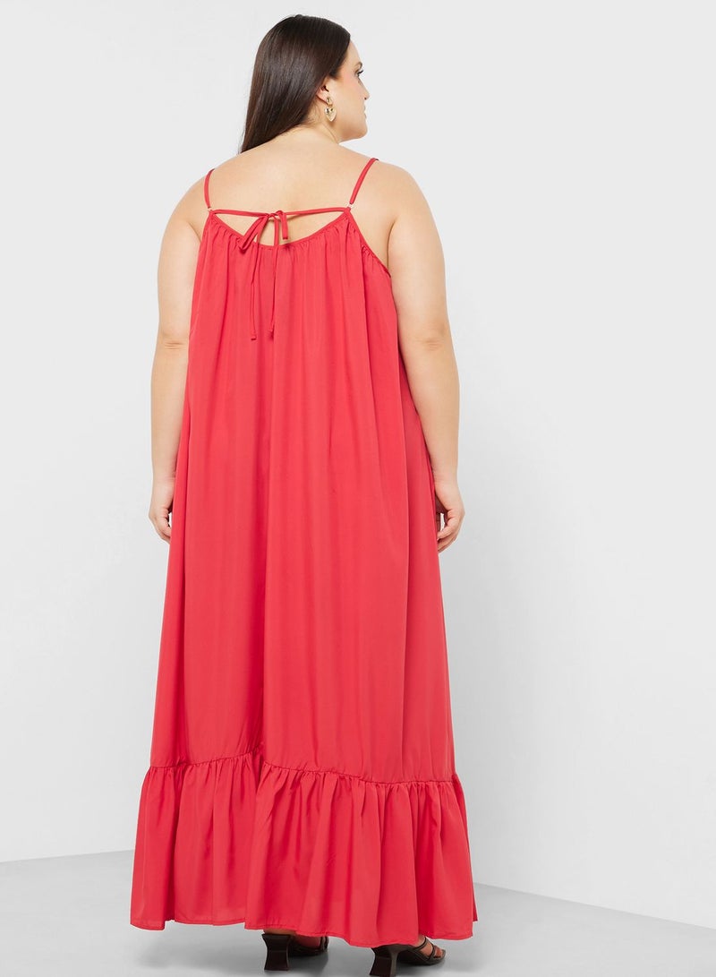 Tiered Volume Maxi Dress