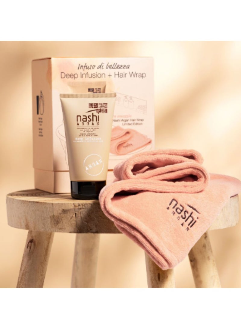 Nashi Argan Kit Deep Infusion Mask 150ml & Hair Wrap