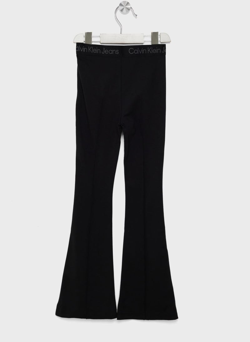 Youth Punto Tape Flare Trousers