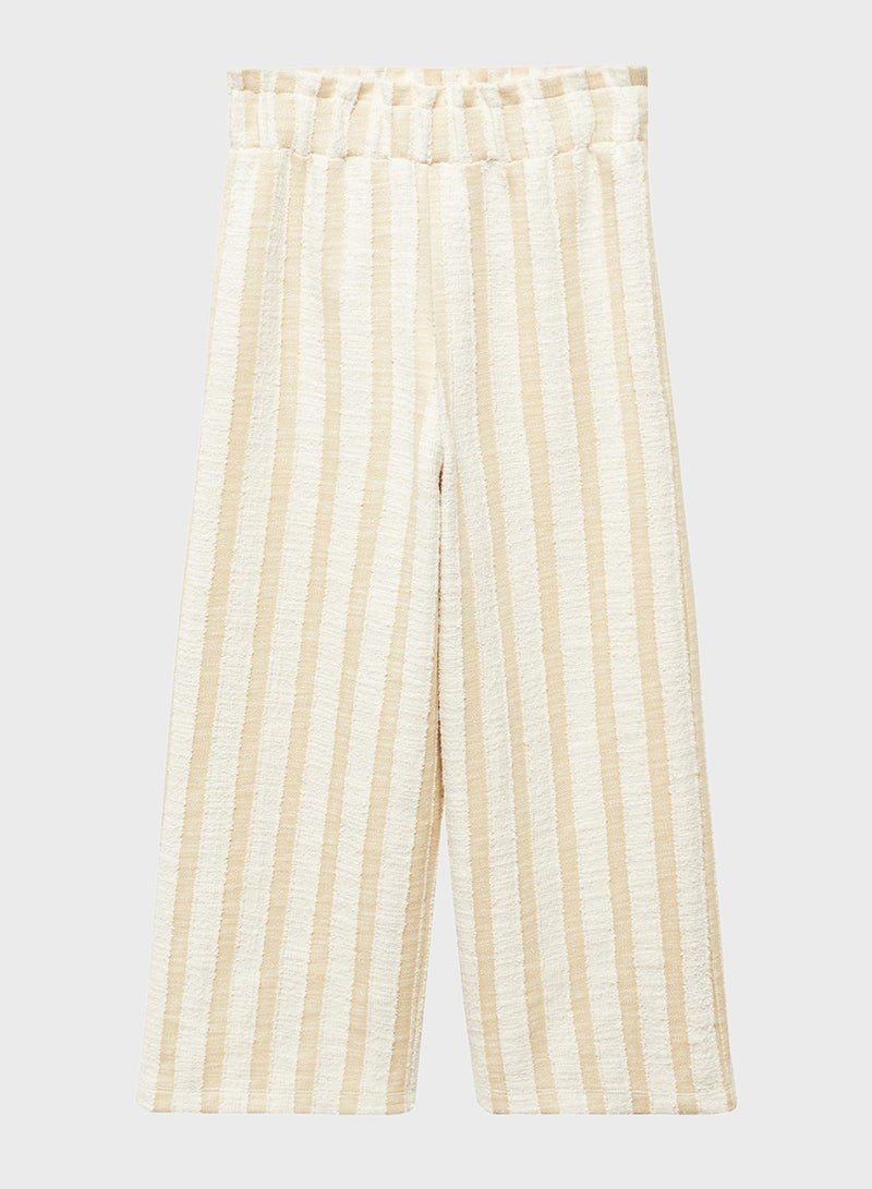 Kids Culotte Stripes Trousers