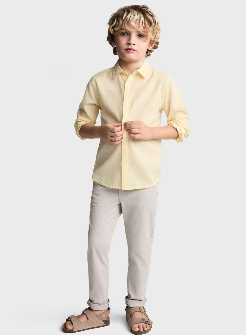 Kids Essential Slim Fit Shirt