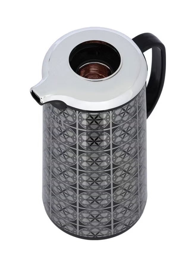 Stainless Steel Vaccum Flask Black/Grey 15x15x30cm