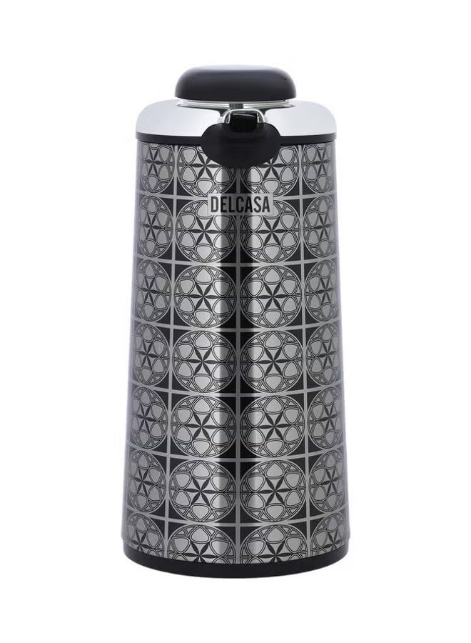 Stainless Steel Vaccum Flask Black/Grey 15x15x30cm