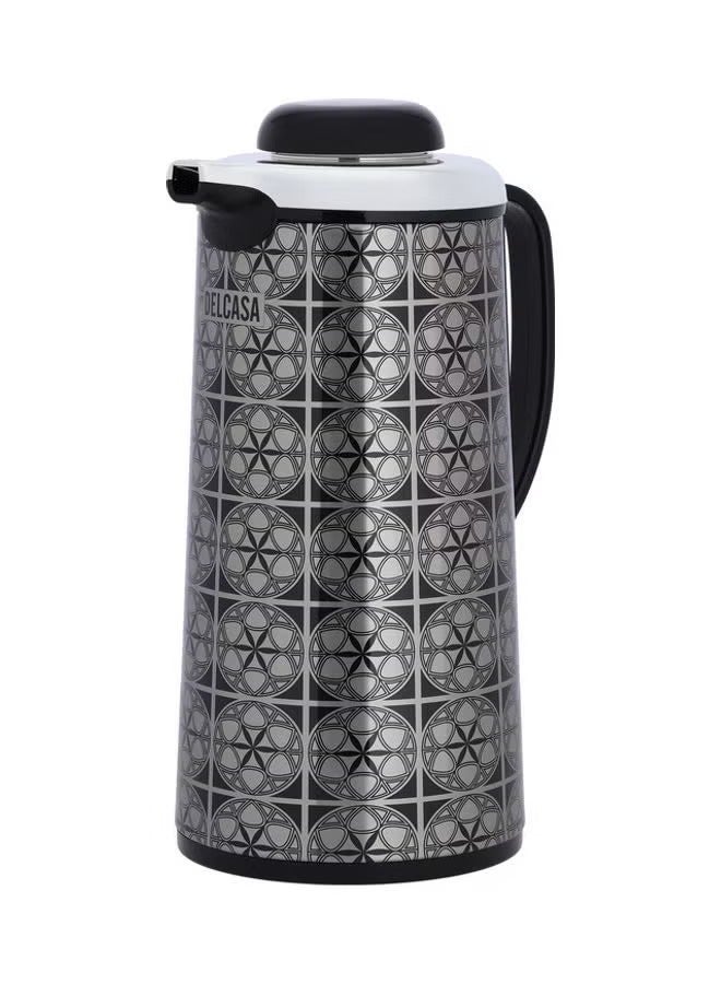 Stainless Steel Vaccum Flask Black/Grey 15x15x30cm