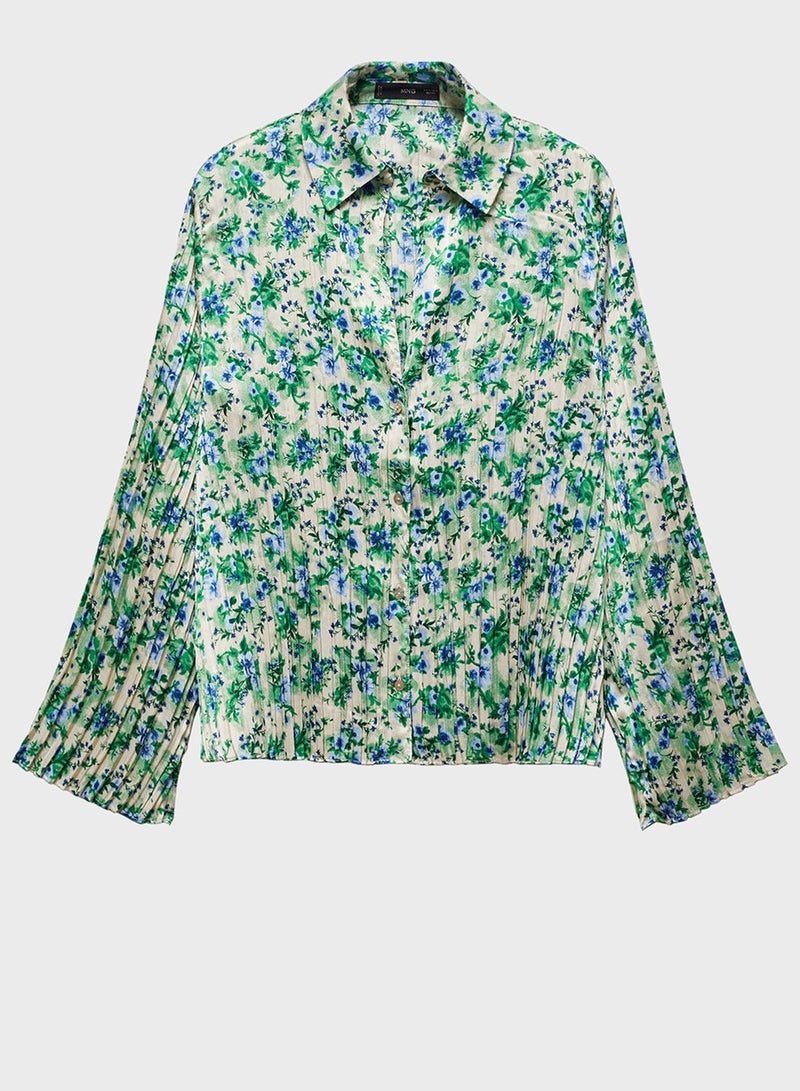 Printed Button Down Shirt