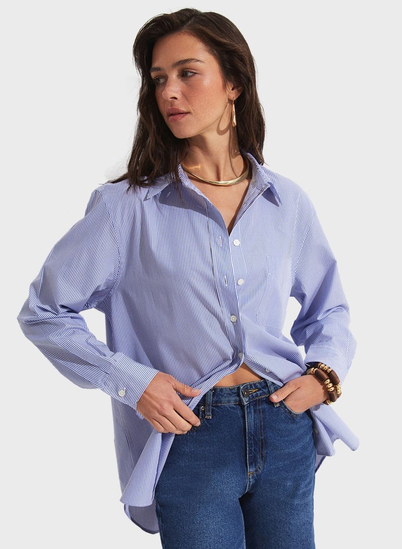 Pocket Detail  Button Down Shirt