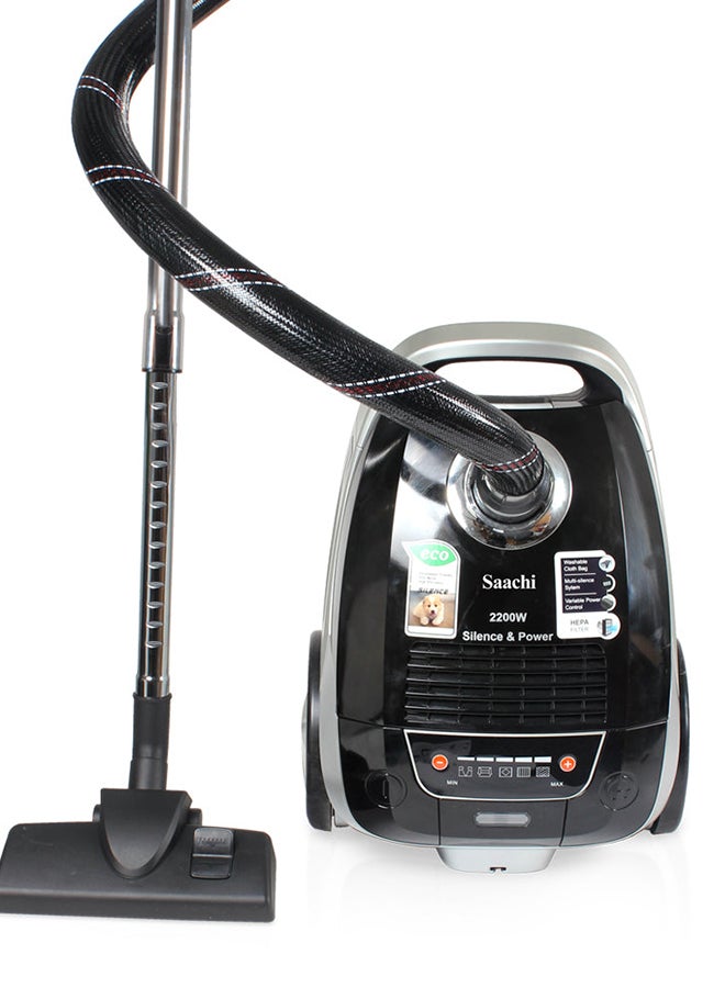 4L Vacuum Cleaner with LED Indicator speed control 4 L 2200 W NL-VC-1108-BK Black