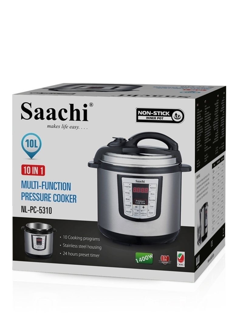 Electric Pressure Cooker 10 L 1400 W NL-PC-5310-BK Black