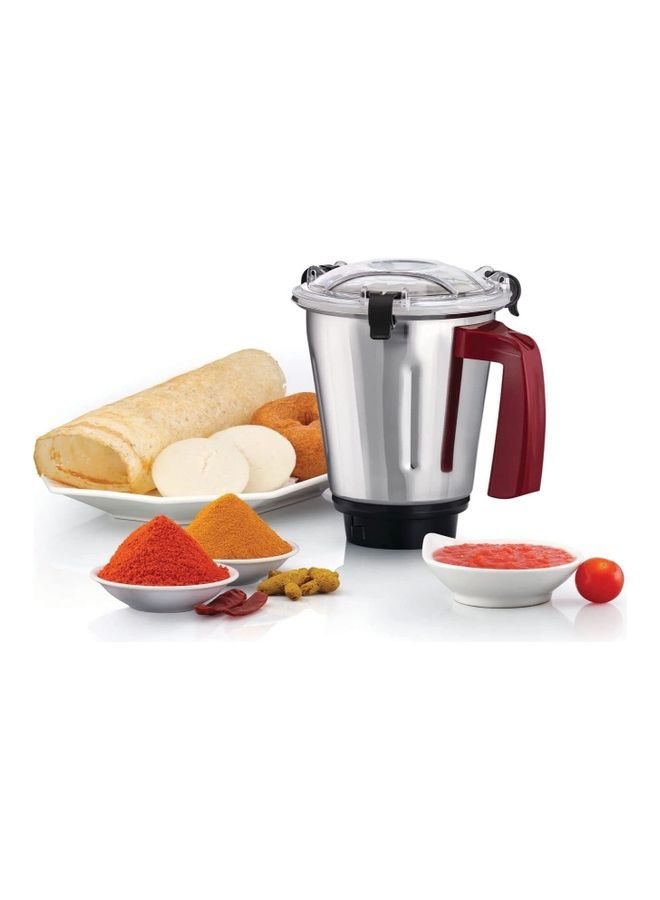 3-in-1 Multifunctional Mixer Grinder with 3 Jars Set: Blender, Wet & Dry Grinder and a Chutney Jar Years Warranty 750 W MG750-B5 white and red