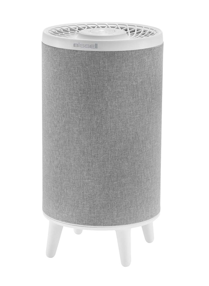 MYair Hub White Air Purifier: Advanced 3-Stage Filtration, Whisper-Quiet Operation, Built-in USB Charging Port, Customizable Night Light, Effective Air Purification for Large Noon and Bedrooms 31721 White