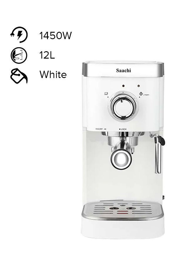 3 In 1 Espresso Coffee Maker 1.25 L 1450 W NL-COF-7061-WH White