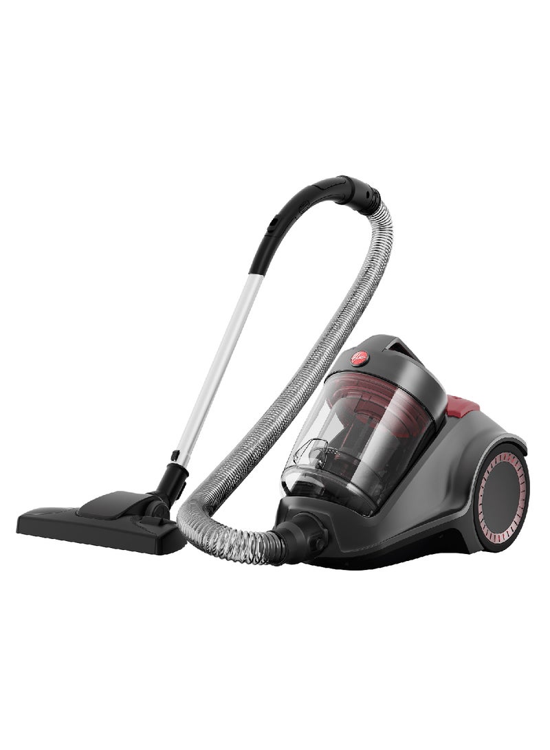 Power 6 Advanced Vacuum Cleaner, One Touch Easy Empty Bin, Single Cyclonic Technology, HEPA Filter, Ideal For Allergy Sufferers, Pet Owners, Efficient Home Cleaning 3 L 2200 W CDCY-P6ME Grey/Red