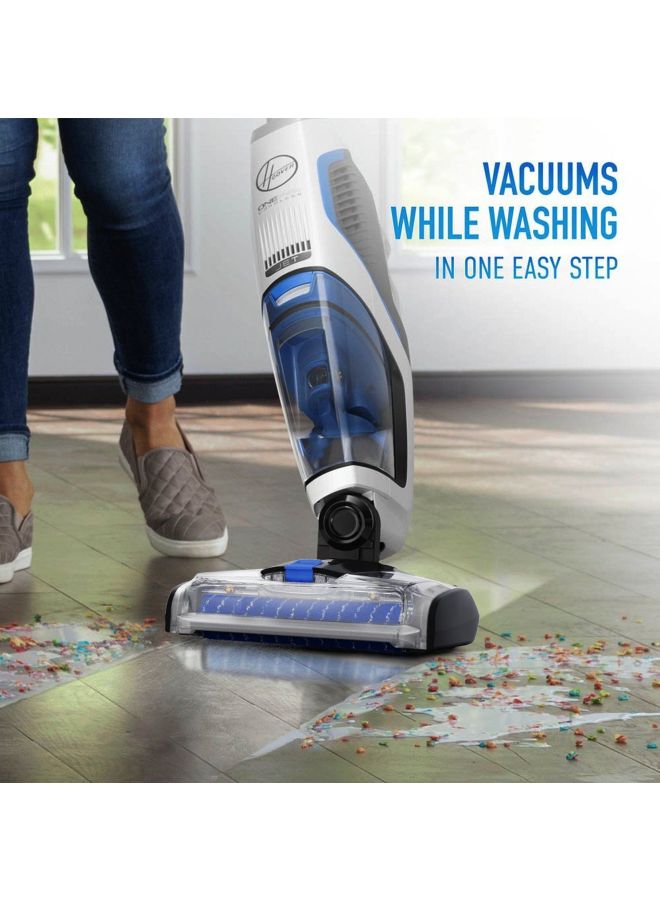 Onepwr Floormate JET Cordless Hard Floor Vacuum Cleaner Machine, Up To 30 Min Runtime, 3 Stage Filtration 3 In 1 Multi-Surface, Wash, Vac & Dry 0.65 L 1200 W CLHF-GLME Blue/Grey/Black