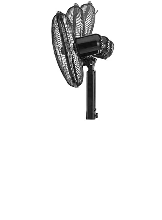 60W Stand Fan 16 Inch Diameter, 90° Wide Swing 3 Speeds Plus Modes And 5AS Blade, For The Perfect Temperature 60 W FS1620-B5 Black