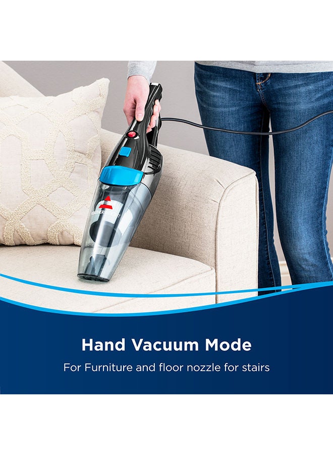 2-in-1 multi-purpose vacuum cleaner for carpets, hard floors and stairs 0.5 L 450 W 2024E Black/Titanium/Blue