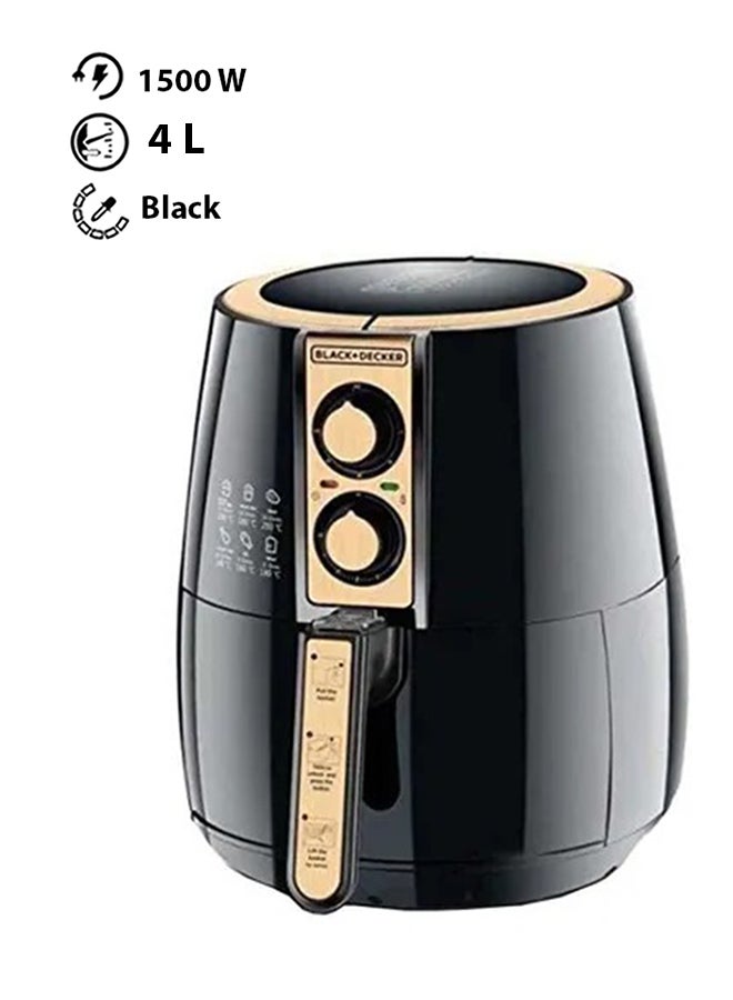 Air Fryer Aerofry With Multifunction Air Convection technology 4 L 1500 W AF300-B5 Black/Gold