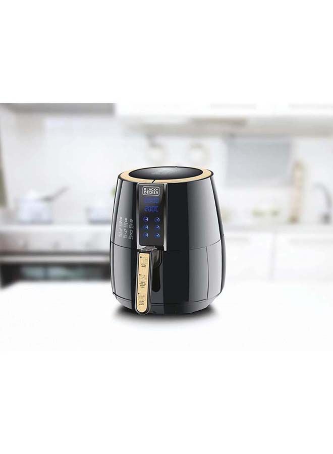 Digital Air Fryer, Rapid Air Convection Technology, Multi-Function for Frying, Baking, Grilling & Roasting, Cool-Touch Handle, Safety Lock, 4 L 1500 W AF400-B5 Black