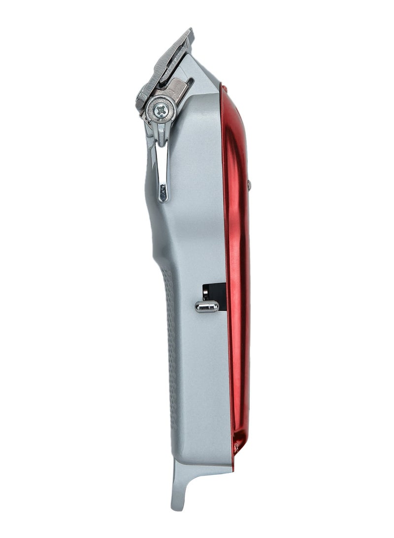 Rechargeable Hair Clipper With Digital LCD Display  2 Hours Continuous Working Time Sharp And Carbon Steel Cutter Blade With HighQuality Metal Body Chargeable And Cordless  SHC-1061 Red