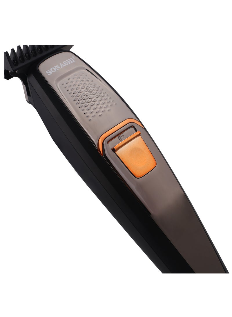 Rechargeable Hair Clipper With Carbon Stainless Steel Blade Continuous 3 Hours Working Featured With LCD Display USB Charging HighSpeed Motor And Cordless Functionality TravelFriendly Hair Clipper  SHC-1044N Black