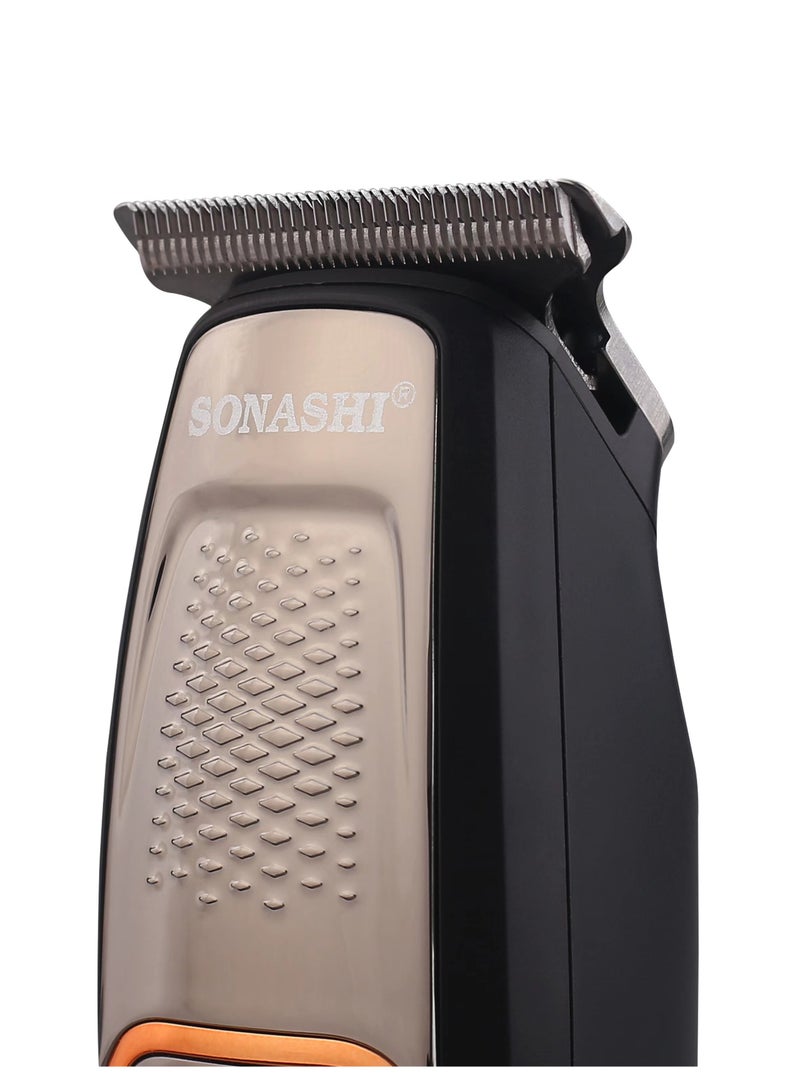 Rechargeable Hair Clipper With Carbon Stainless Steel Blade Continuous 3 Hours Working Featured With LCD Display USB Charging HighSpeed Motor And Cordless Functionality TravelFriendly Hair Clipper  SHC-1044N Black