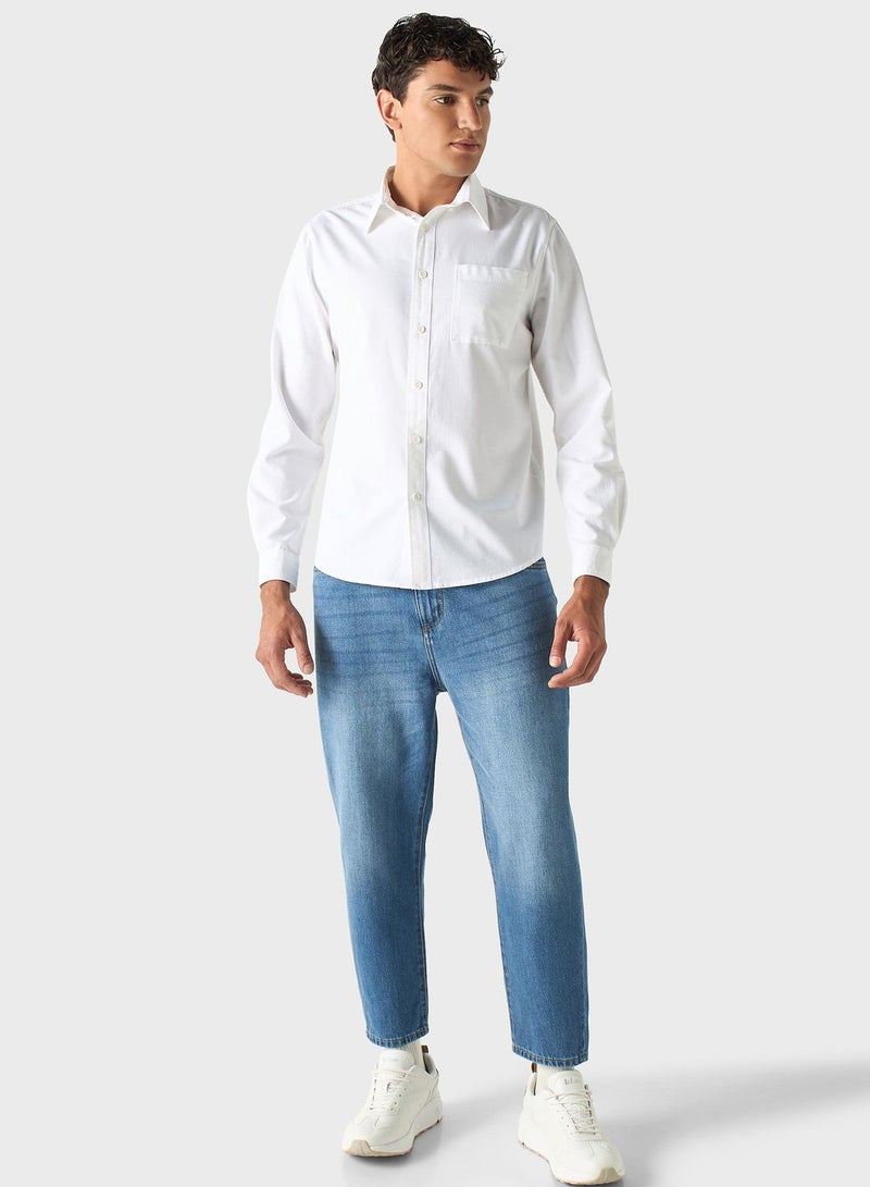 Essential Pocket Detail Regular Fit Shirt