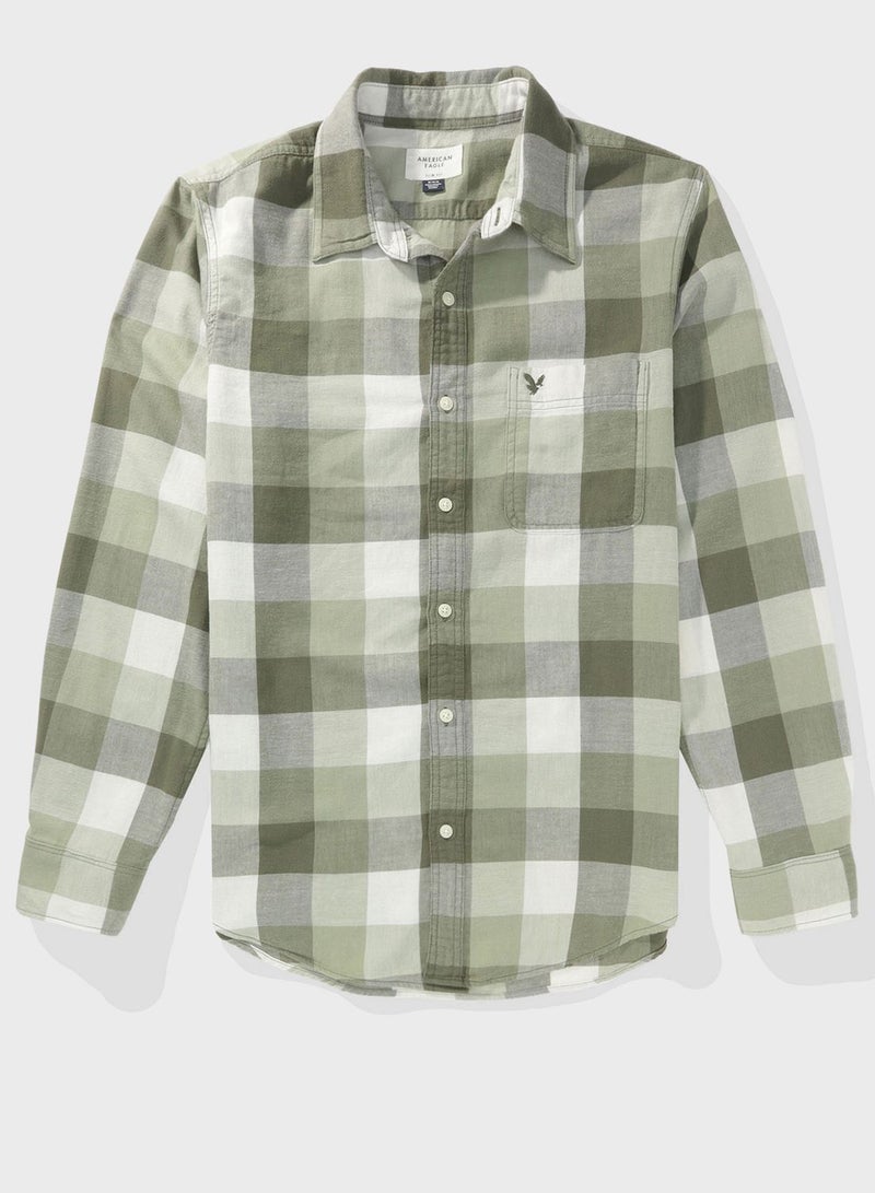 Checked Slim Fit Shirt