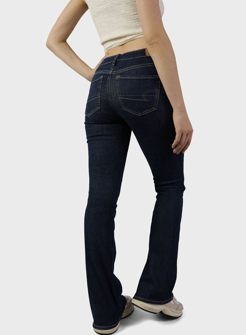 High Waist Bootcut Jeans