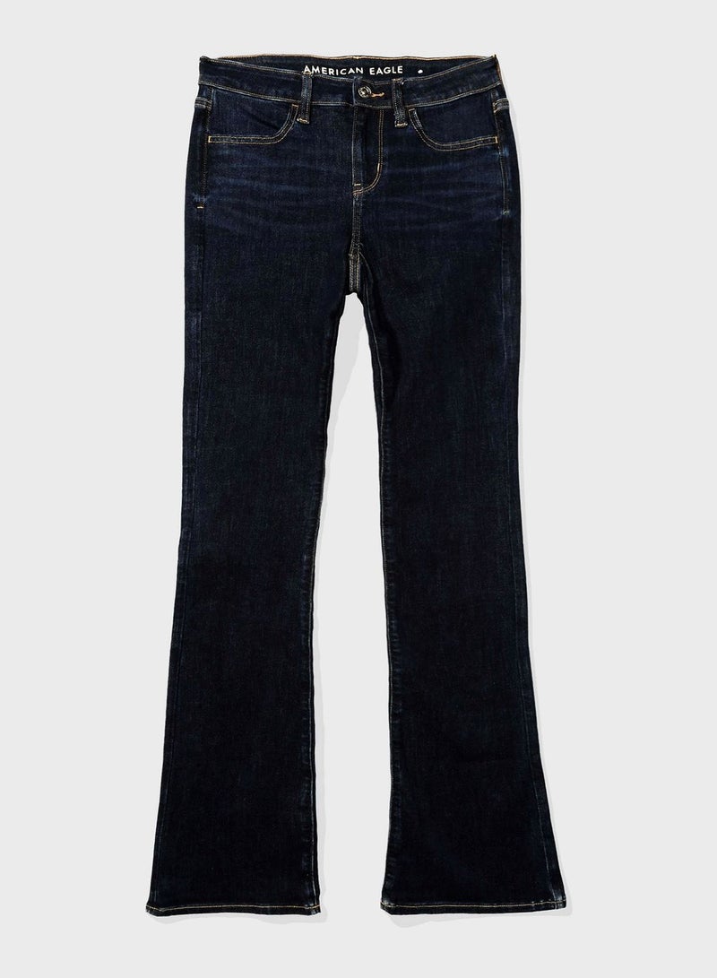 High Waist Bootcut Jeans