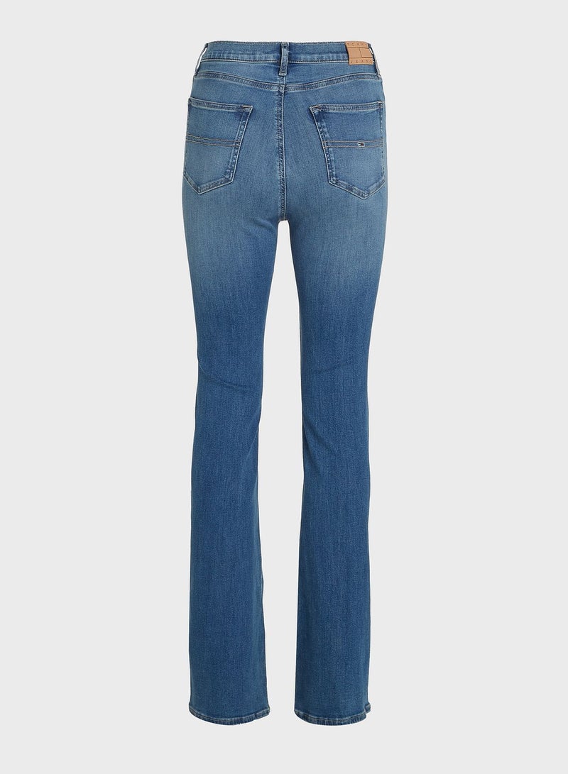 Flared High Waist Jeans