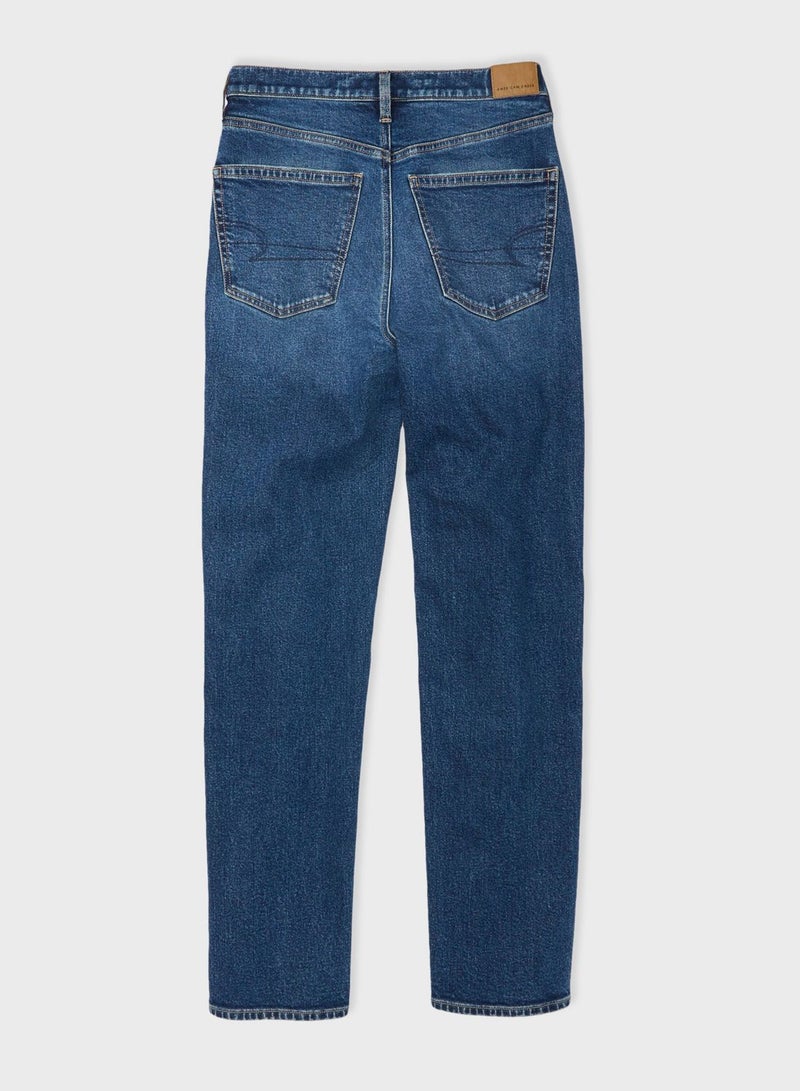 High Waist  Stright Jeans