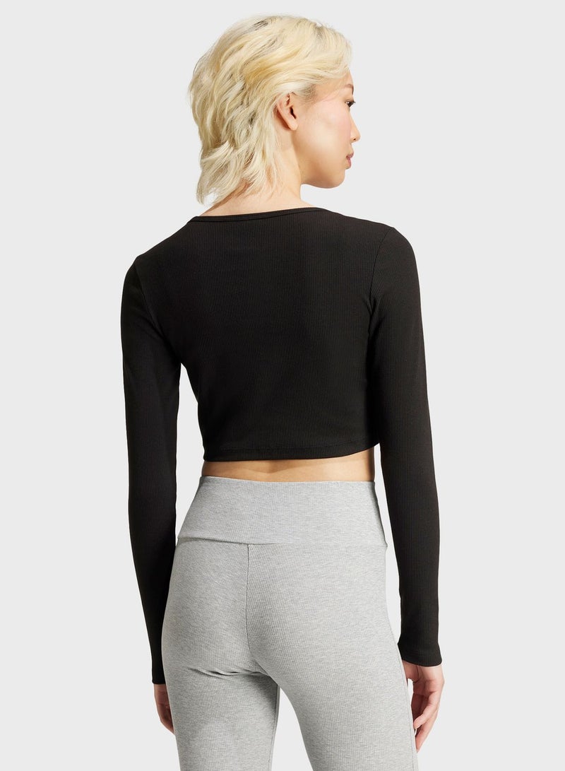 Essentail Ribbed Cropped Top