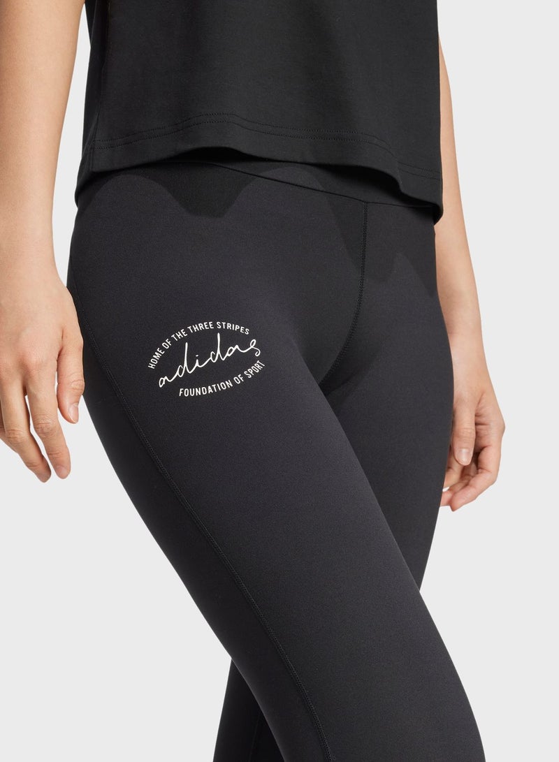 Signature Graphic High Waist 7/8 Leggings