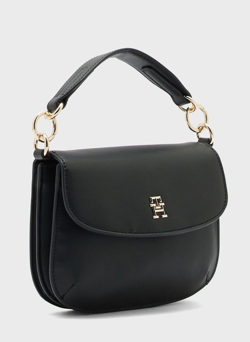 Flap Over Top Handle Crossbody