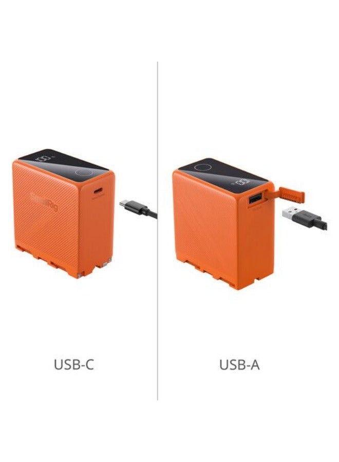 L-Series/NP-F970 USB-C Rechargeable Camera Battery (Orange)